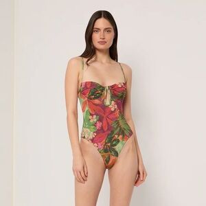 Onia Giselle one piece in Rhubarb NWT